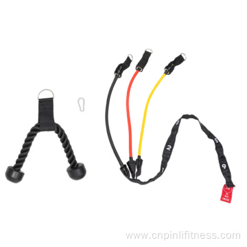 Pull Down Tricep Crunch Resistance Band